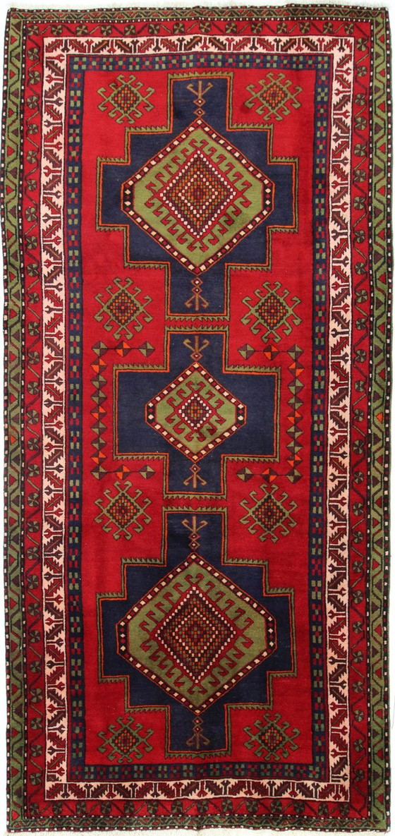 Image 1 of Original hand-knotted Persian carpet Ardebil Old 364 X 166 Cm Top condition