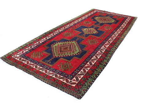 Original hand-knotted Persian carpet Ardebil Old 364 X 166 Cm Top condition