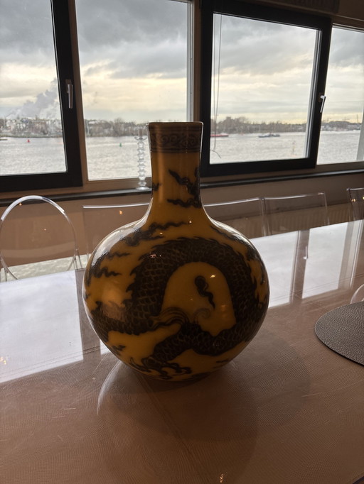 Pols Potten Dragon Vase Yellow