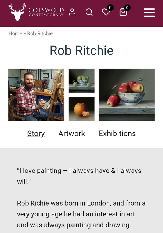 Image 1 of Rob Ritchie - Still life with bowls