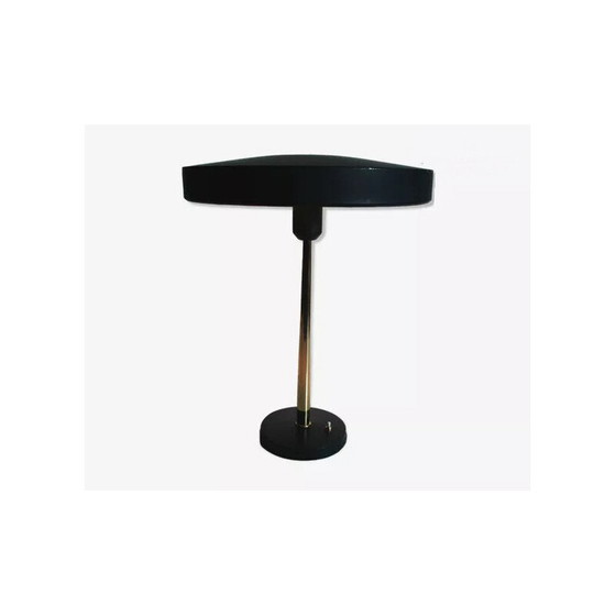 Image 1 of Vintage Major table lamp in metal and brass by Louis Kalff for Philips, 1970s