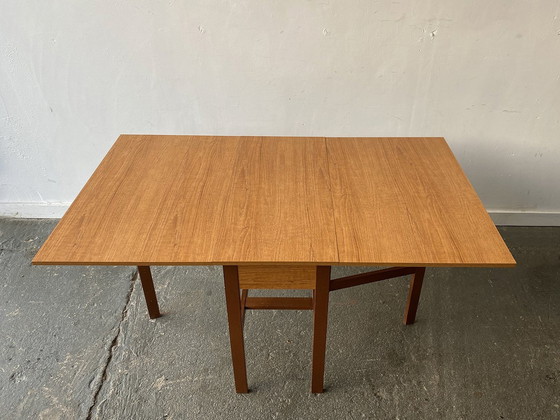 Image 1 of Mid-Century 1960S Retro Vintage Large Drop Leaf Table