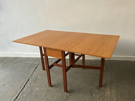 Image 1 of Mid-Century 1960S Retro Vintage Large Drop Leaf Table