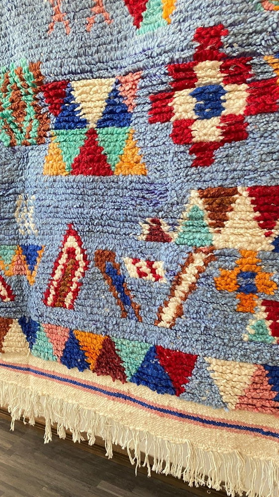 Image 1 of Unique Handmade Berber Carpet - 100% Natural Wool from Morocco (150x100cm)