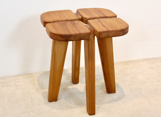 Image 1 of Pinewood ‘Apila’ Stool by Rauni Peippo for Stockmann Orno, Finland 19