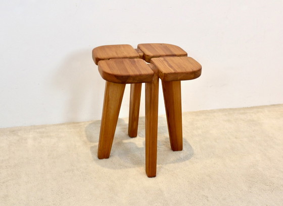 Image 1 of Pinewood ‘Apila’ Stool by Rauni Peippo for Stockmann Orno, Finland 19