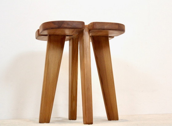 Image 1 of Pinewood ‘Apila’ Stool by Rauni Peippo for Stockmann Orno, Finland 19