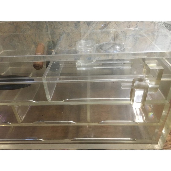 Image 1 of Vintage Plexiglas humidor, 1980s