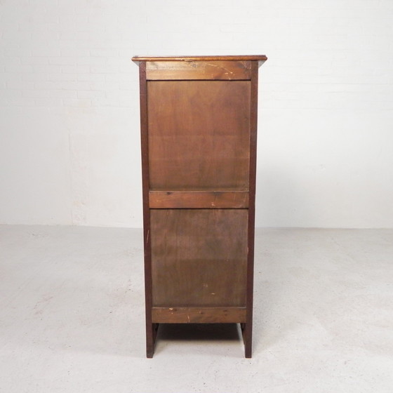 Image 1 of Oak Shutter Cabinet With 1 Shutter, 111 Cm High, 1930s