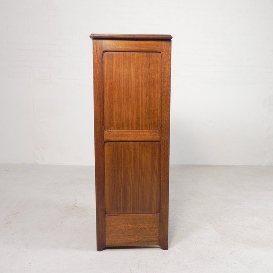 Image 1 of Oak Shutter Cabinet With 1 Shutter, 111 Cm High, 1930s