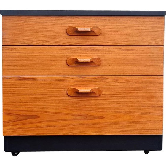 Image 1 of Vintage oak 3 drawer chest of drawers for Austinsuite Furniture