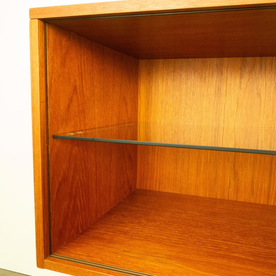 Image 1 of Display cabinet with sliding doors, teak, 1970s