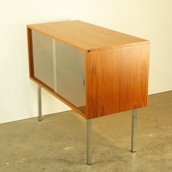 Image 1 of Display cabinet with sliding doors, teak, 1970s