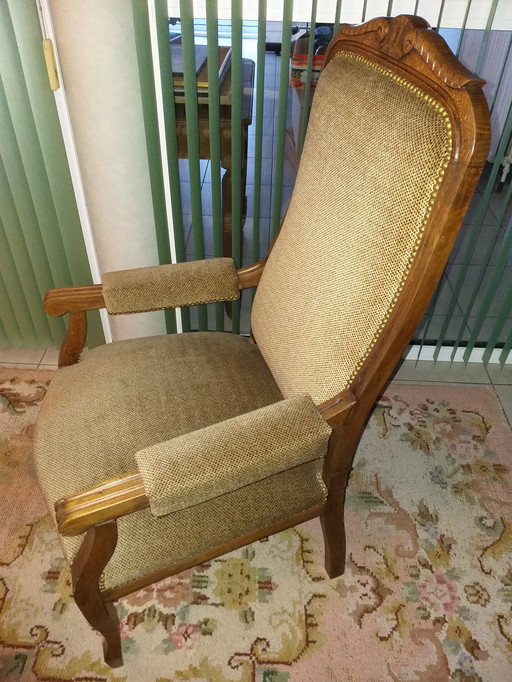 Antique Voltaire Armchair