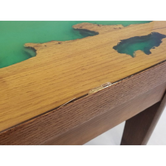 Image 1 of Vintage side table in epoxy resin, 1960