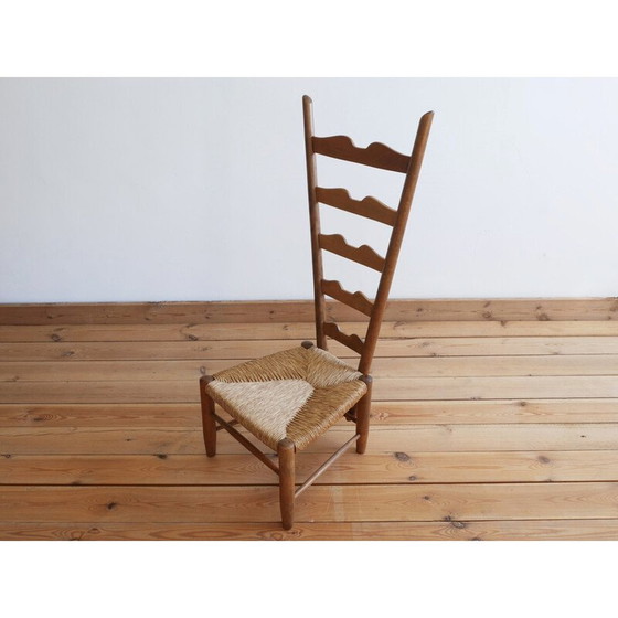 Image 1 of Vintage wood fireplace chair by Gio Ponti for Casa E Giardino, Italy 1930