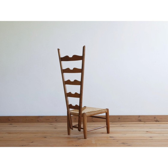 Image 1 of Vintage wood fireplace chair by Gio Ponti for Casa E Giardino, Italy 1930