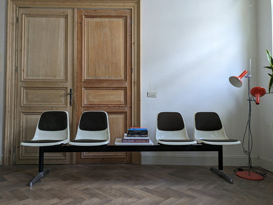 Image 1 of Banquette Drabert 4 places avec étagère