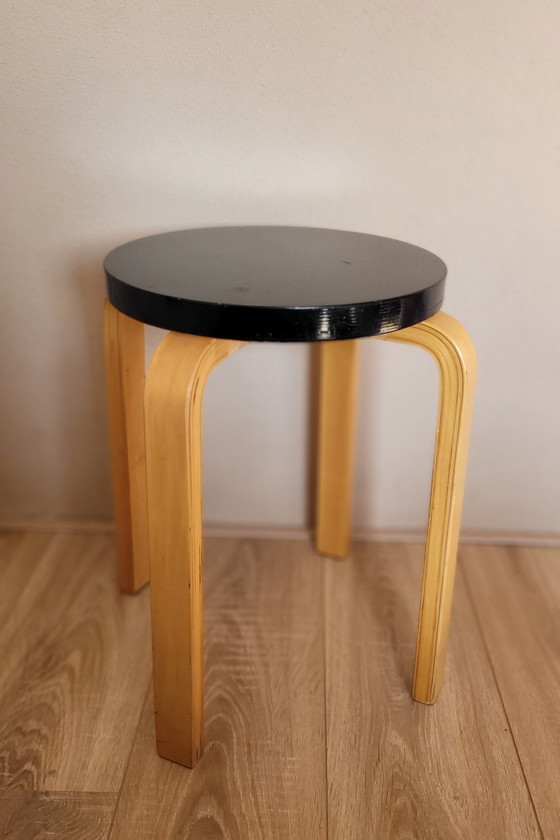 Image 1 of Scandinavian Design Stool Birch Wood