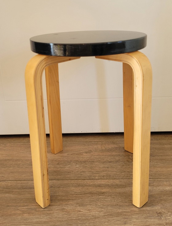 Image 1 of Scandinavian Design Stool Birch Wood