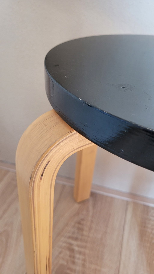 Scandinavian Design Stool Birch Wood