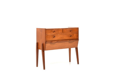 Danish Teak Sewing Table, 1950s