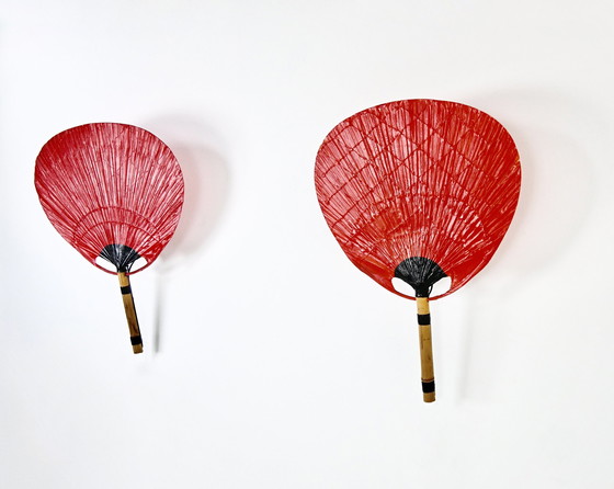 Image 1 of Pair of "Uchiwa" sconces by Ingo Maurer for M Design, 1970S