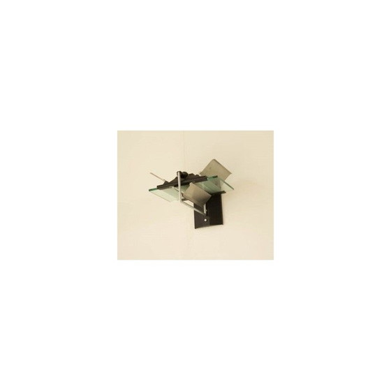 Image 1 of Set of 3 vintage wall lights by Giovanni Grignaldi, 1980s