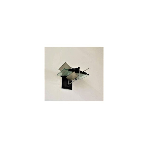 Image 1 of Set of 3 vintage wall lights by Giovanni Grignaldi, 1980s