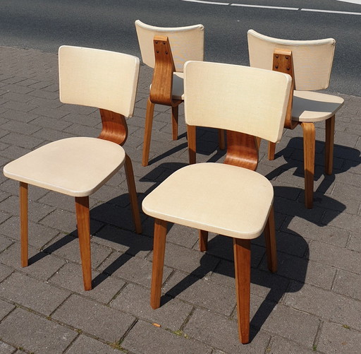 4x Cor Alons Chairs By Gouda Den Boer