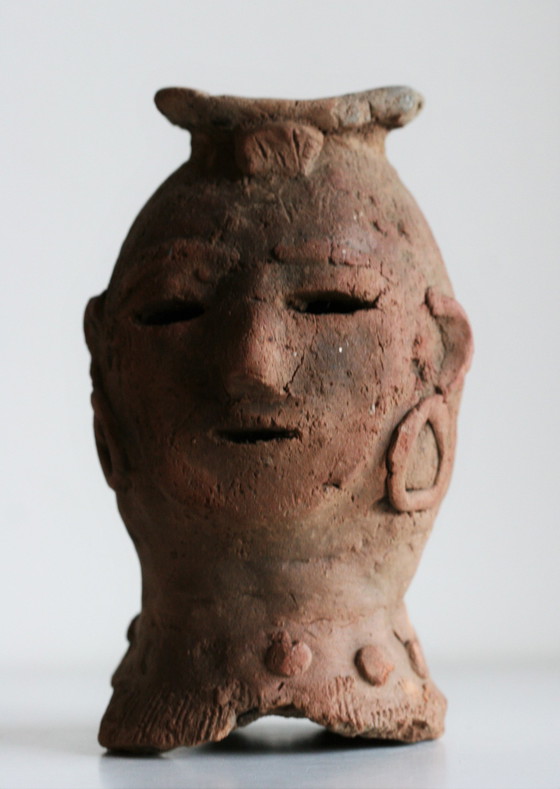 Image 1 of Testa di guerriero Haniwa