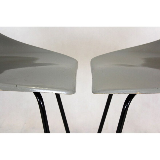Image 1 of Set of 4 vintage Fiberglass Chairs by Miroslav Navratil for Vertex 1960s