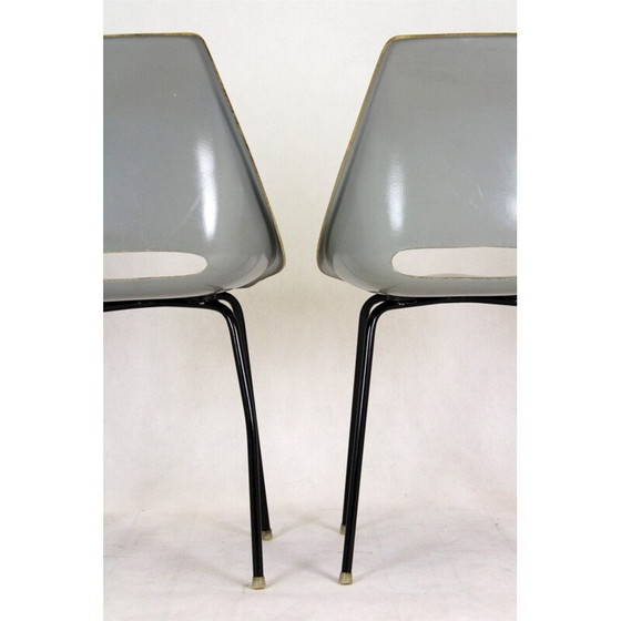 Image 1 of Set of 4 vintage Fiberglass Chairs by Miroslav Navratil for Vertex 1960s