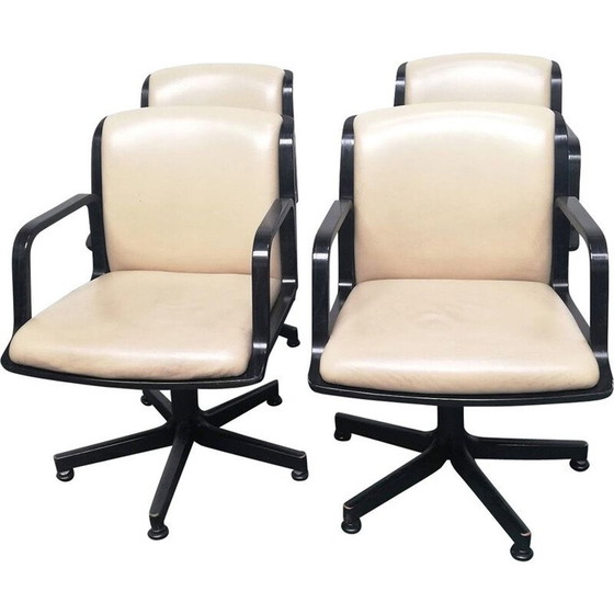 Image 1 of Set of 4 vintage office chairs from Comforto