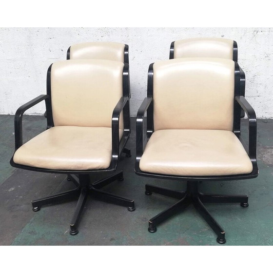Image 1 of Set of 4 vintage office chairs from Comforto