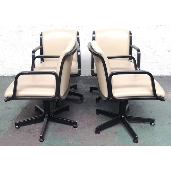 Image 1 of Set of 4 vintage office chairs from Comforto