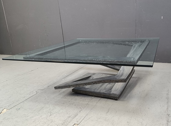 Image 1 of Fleur De Fer Coffee Table By Maurice Barilone, 1980S