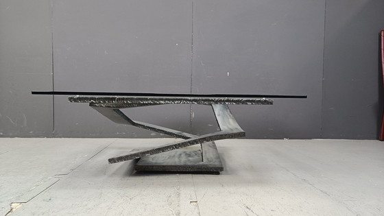 Image 1 of Fleur De Fer Coffee Table By Maurice Barilone, 1980S