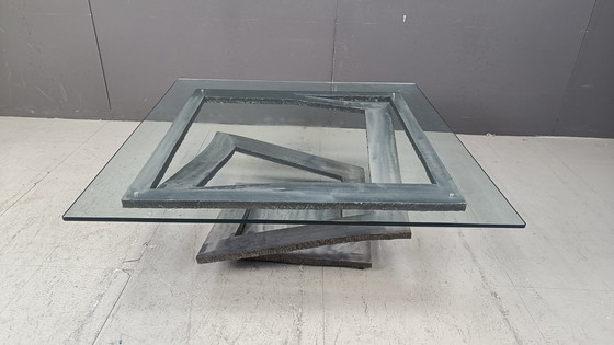 Image 1 of Fleur De Fer Coffee Table By Maurice Barilone, 1980S
