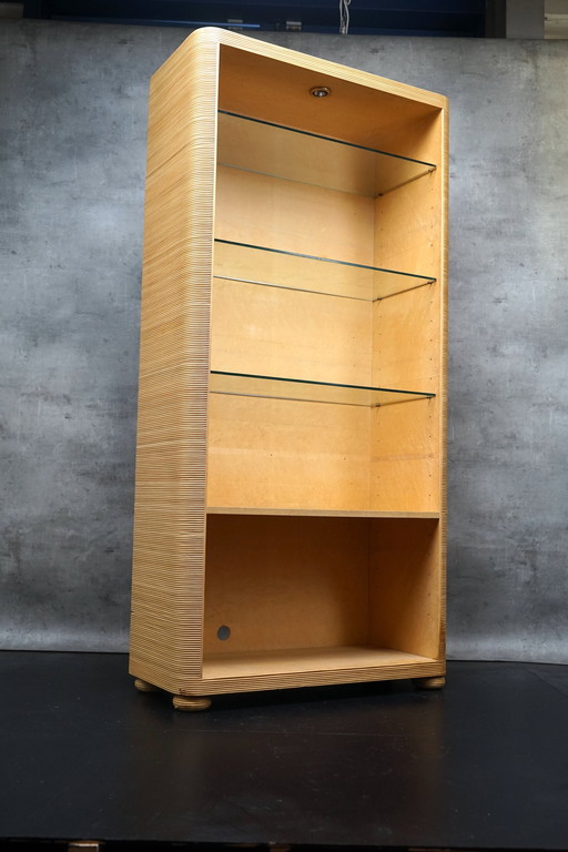 Armoire en osier, Italie, années 1970