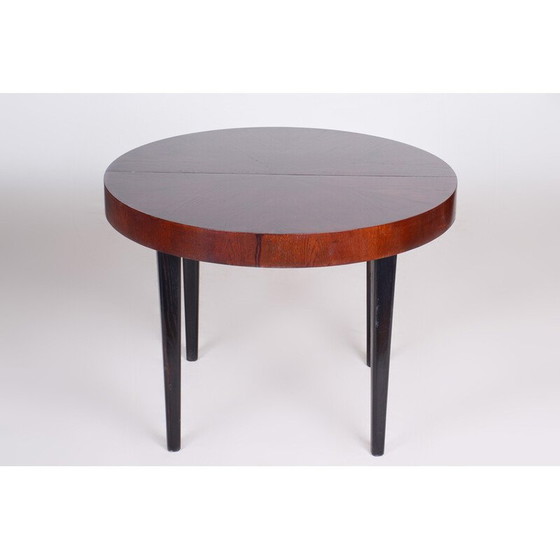 Image 1 of Vintage extendable beechwood and oakwood dining table by Jindřich Halabala for Up Závody, 1940