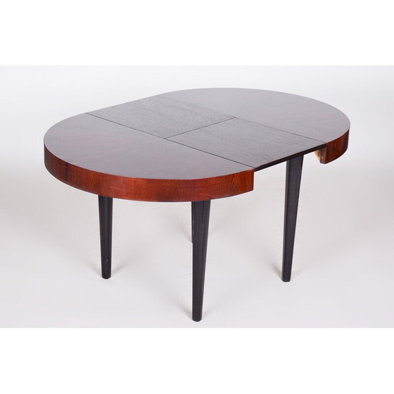 Image 1 of Vintage extendable beechwood and oakwood dining table by Jindřich Halabala for Up Závody, 1940