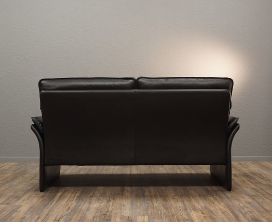 Image 1 of THREE POINT Scala | black | Classically elegant 2.5 seater leather sofa