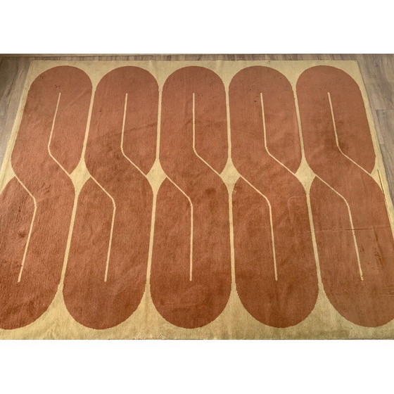 Image 1 of Alfombra de lana de mediados de siglo, Bélgica, década de 1970