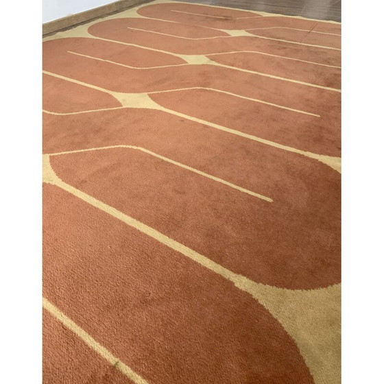 Image 1 of Alfombra de lana de mediados de siglo, Bélgica, década de 1970