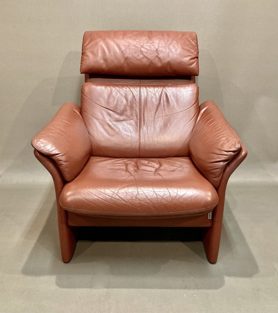 Image 1 of Erpo" 1 leather design armchair.