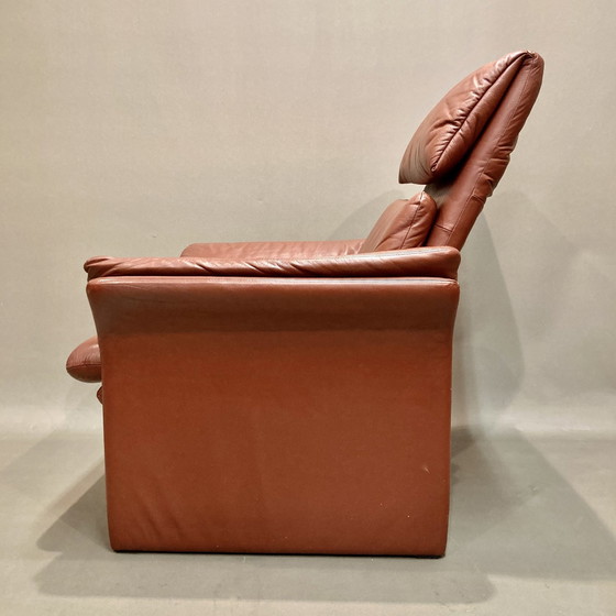 Image 1 of Erpo" 1 leather design armchair.