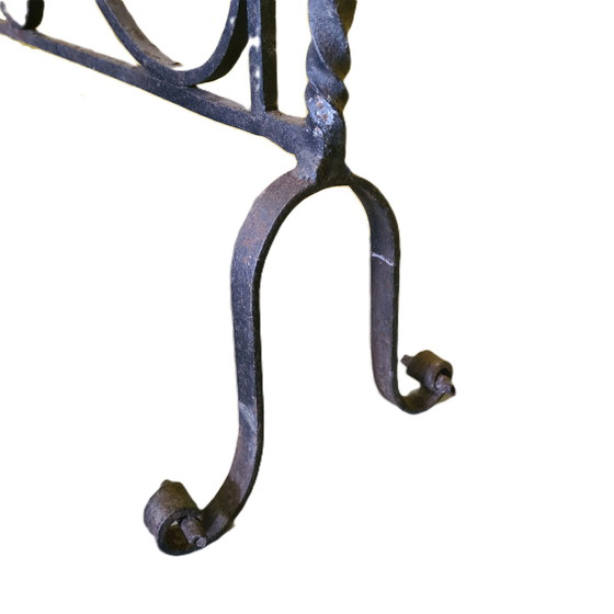 Image 1 of Valla vertical de hierro forjado francesa, mediados del siglo XVIII