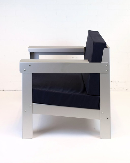 Offsite Anodised Aluminium Lounge Chair