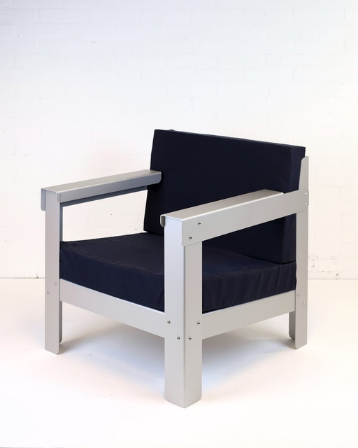 Offsite Anodised Aluminium Lounge Chair